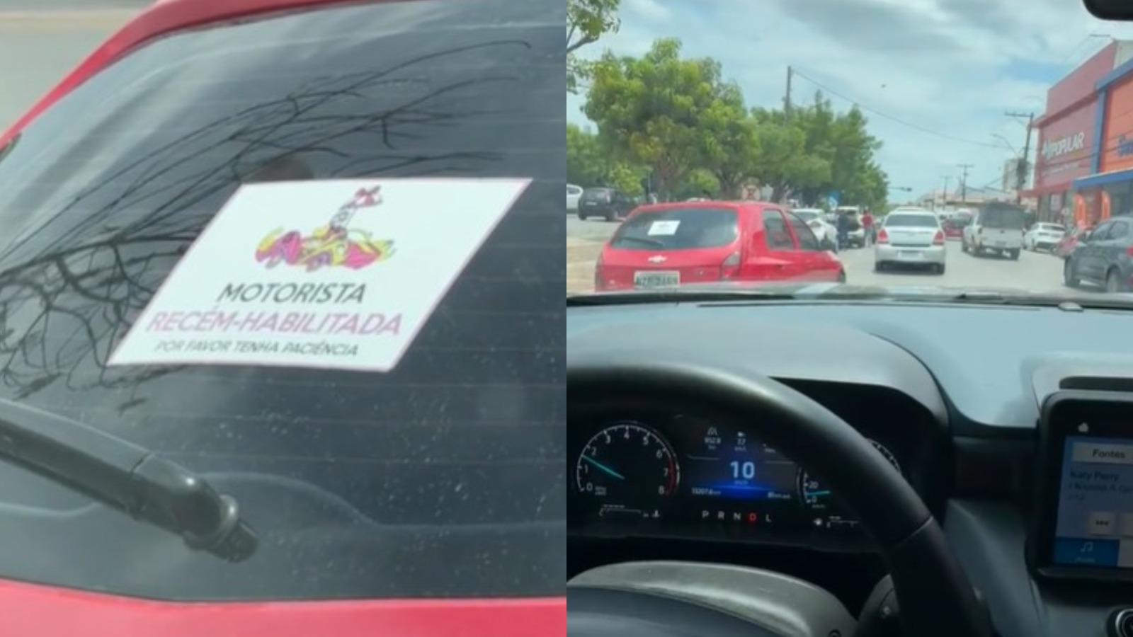 Placa em carro chama atenção e o que acontece em seguida justifica tudo