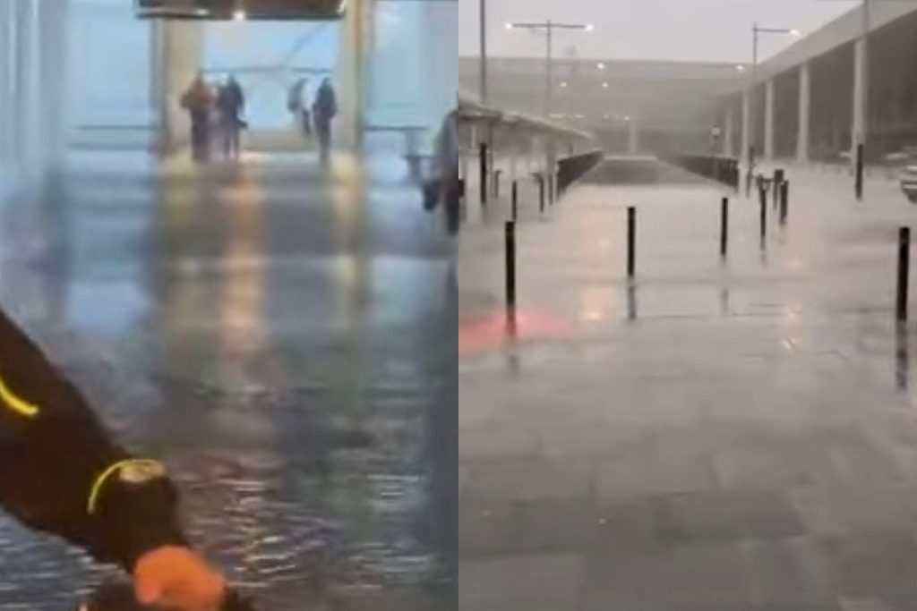 Chuva alaga aeroporto e estradas em Barcelona; Valência procura desaparecidos