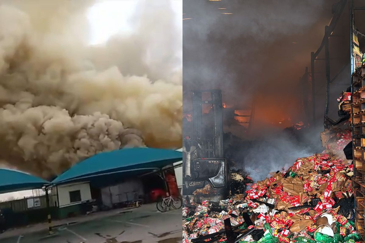 Imagens mostram cenário de destruição em supermercado atingido por incêndio, em Senador Canedo