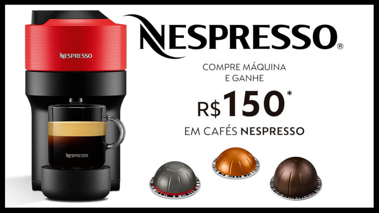 Esquenta Black Friday: descontos de até 45% na Nespresso Vertuo + bônus de R$150 em cápsulas