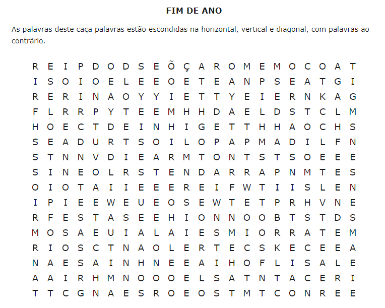 Em clima de final de ano, seja rápido e encontre “FESTAS” e “COMEMORAÇÕES” neste desafio em apenas 15 segundos
