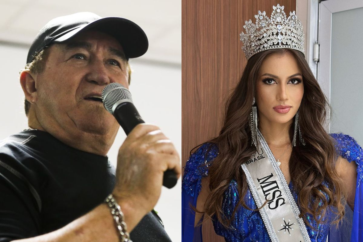 Nova namorada de Amado Batista é 51 anos mais jovem e atual Miss Universe, diz Léo Dias