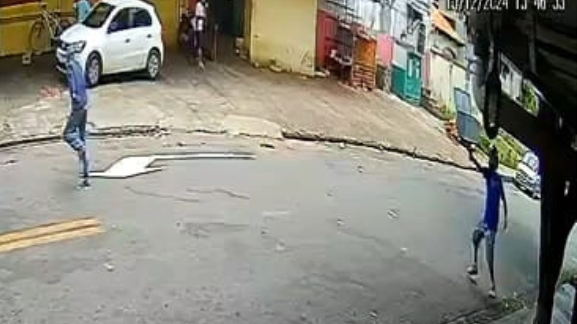 Homem corre para não ser morto a tiros em bairro nobre de Goiânia