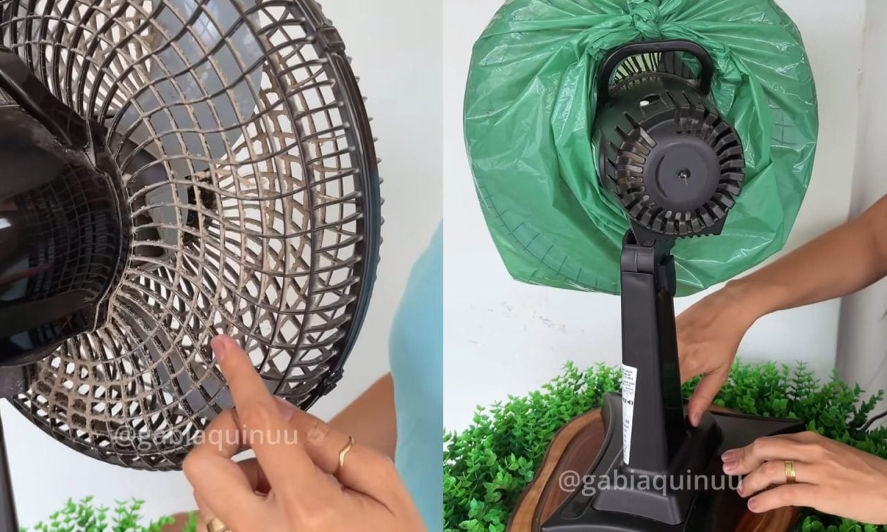 Diarista ensina como limpar o ventilador sem desmontar (fica como novo quando termina)