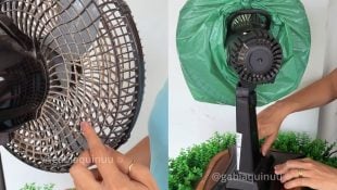 Diarista ensina como limpar o ventilador sem desmontar (fica como novo quando termina)