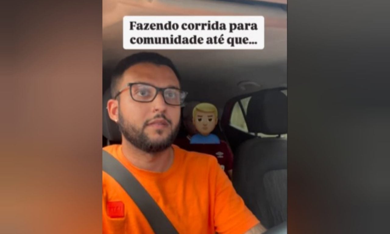 Motorista de aplicativo vive momentos desesperadores com passageiro e precisa se explicar