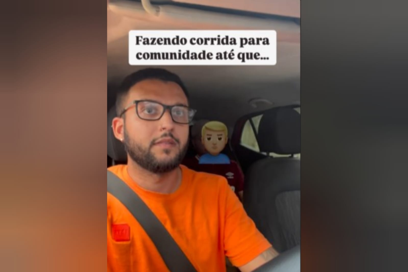 Motorista de aplicativo vive momentos desesperadores com passageiro e precisa se explicar