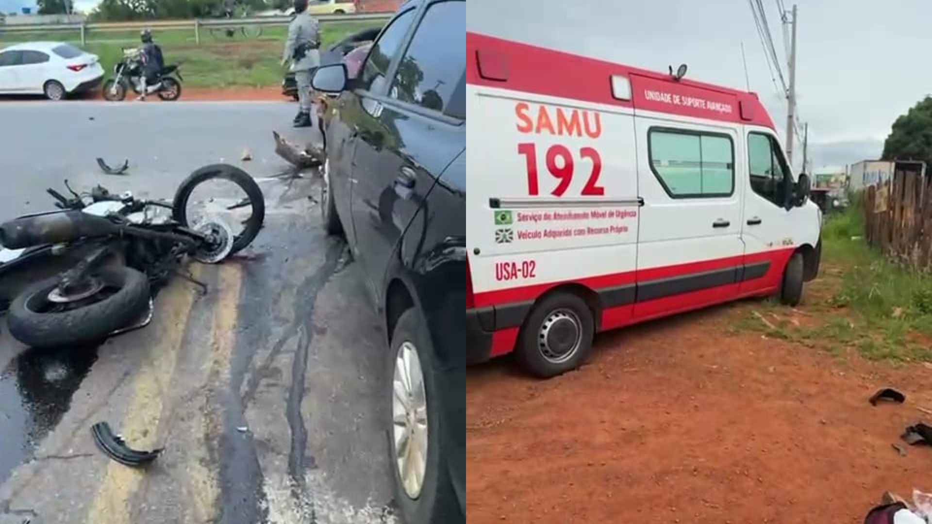 Duas pessoas ficam gravemente feridas após acidente na BR-153, em Anápolis