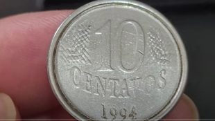 De olho na carteira: moeda de 10 centavos pode valer até R$ 300