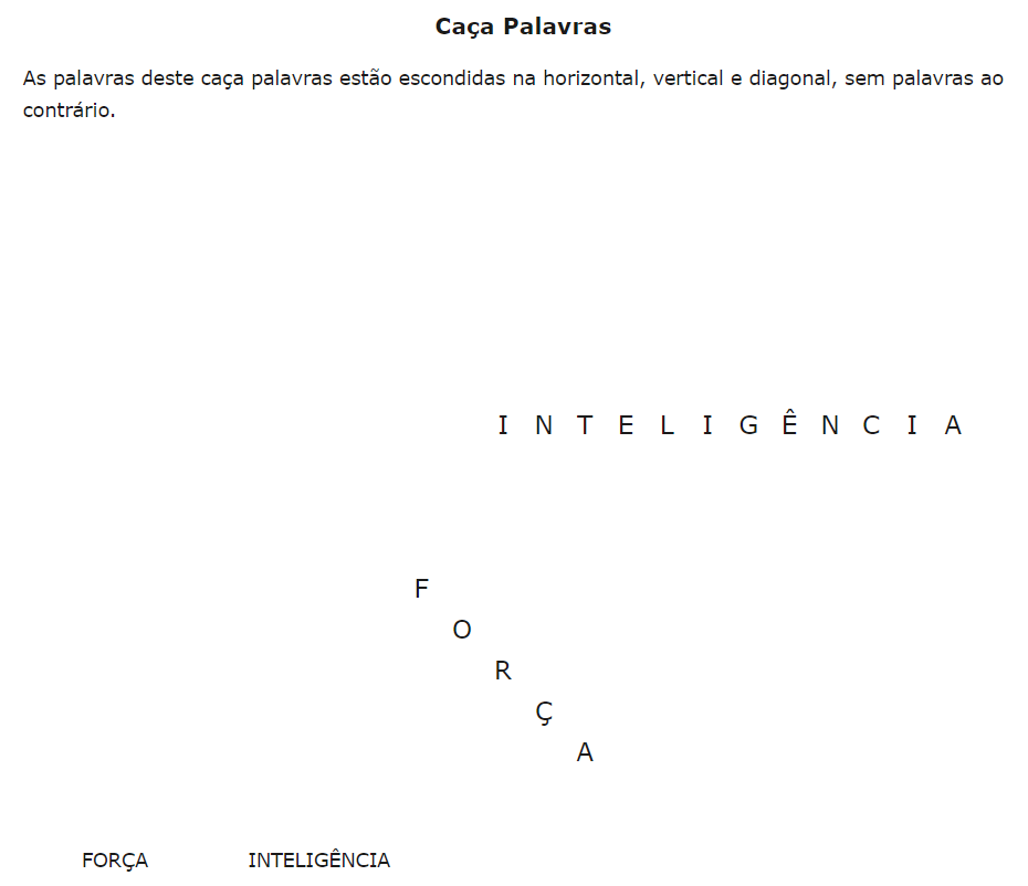 Prove que você é rápido e encontre “INTELIGÊNCIA” e FORÇA” em apenas 10 segundos neste desafio