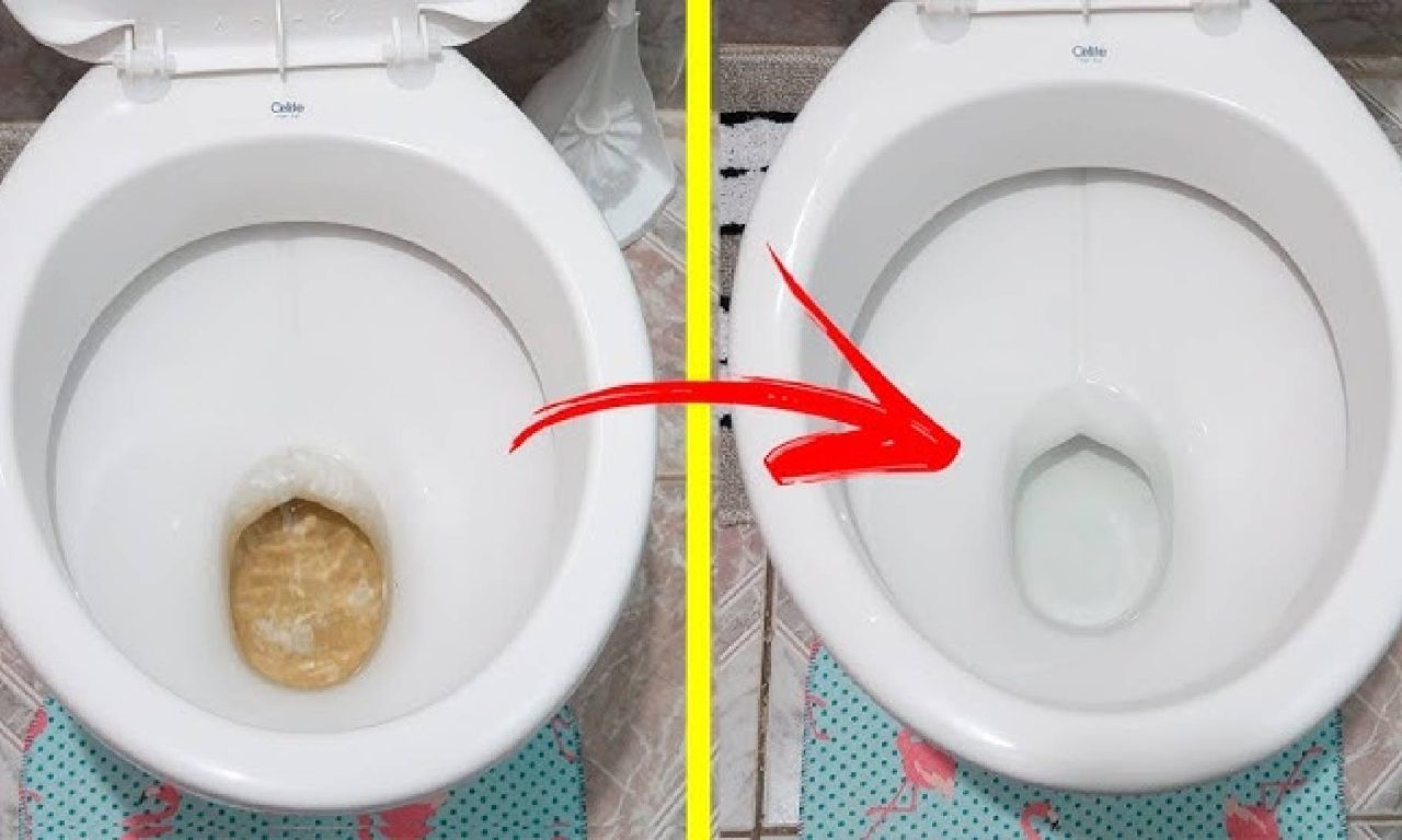 Truque secreto dos agentes imobiliários para remover as manchas do vaso sanitário