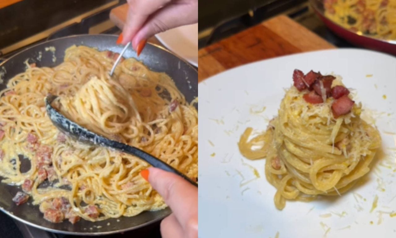 Como fazer carbonara em casa (fica melhor que a de restaurante)