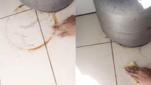 Tire a ferrugem do botijão de gás que está manchando o piso da sua cozinha