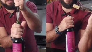 Forma simples de abrir a garrafa de vinho quando estiver sem o saca-rolhas