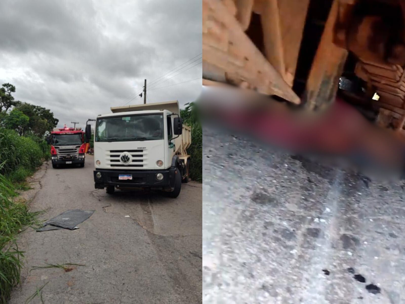 Motorista morre após caminhão passar por cima dele enquanto fazia reparos, em Aparecida de Goiânia