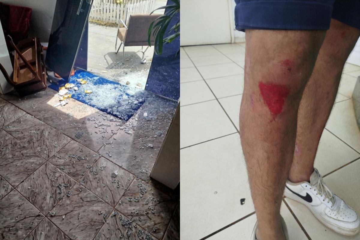 Homem é preso após agredir ex-companheiro e vandalizar pousada onde a vítima trabalha