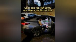 Motorista da Uber explica como consegue ganhar R$ 450 em poucas horas