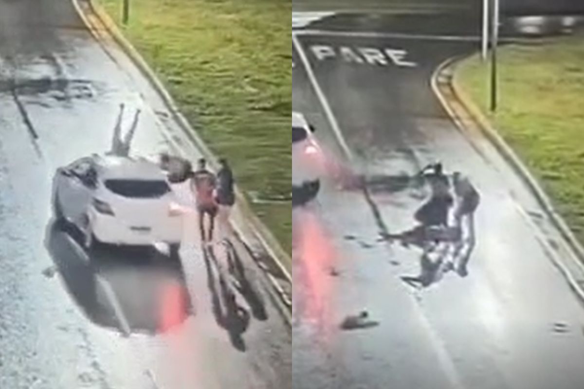 Motorista de aplicativo atropela grupo enquanto estava em chamada de vídeo com filha, em Goiânia