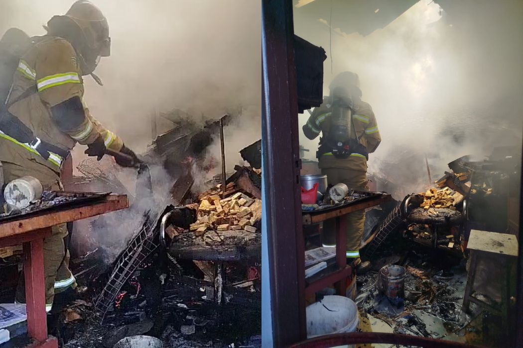 Casa em Anápolis fica parcialmente destruída após incêndio começar na cozinha