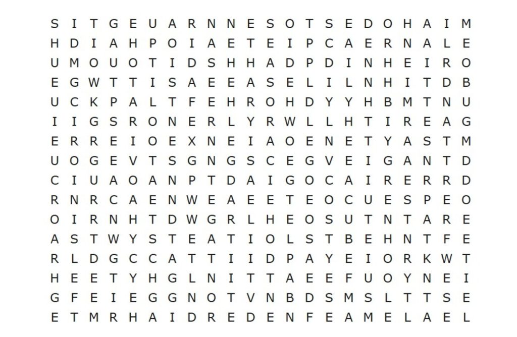 Desafio: mostre toda sua agilidade e encontre “DINHEIRO” e “PROSPERIDADE” em apenas 10 segundos