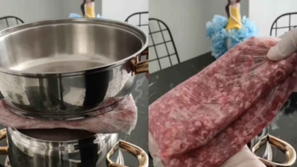 ⁠Não é no micro-ondas, nem com água: descubra como descongelar a carne mais rápido