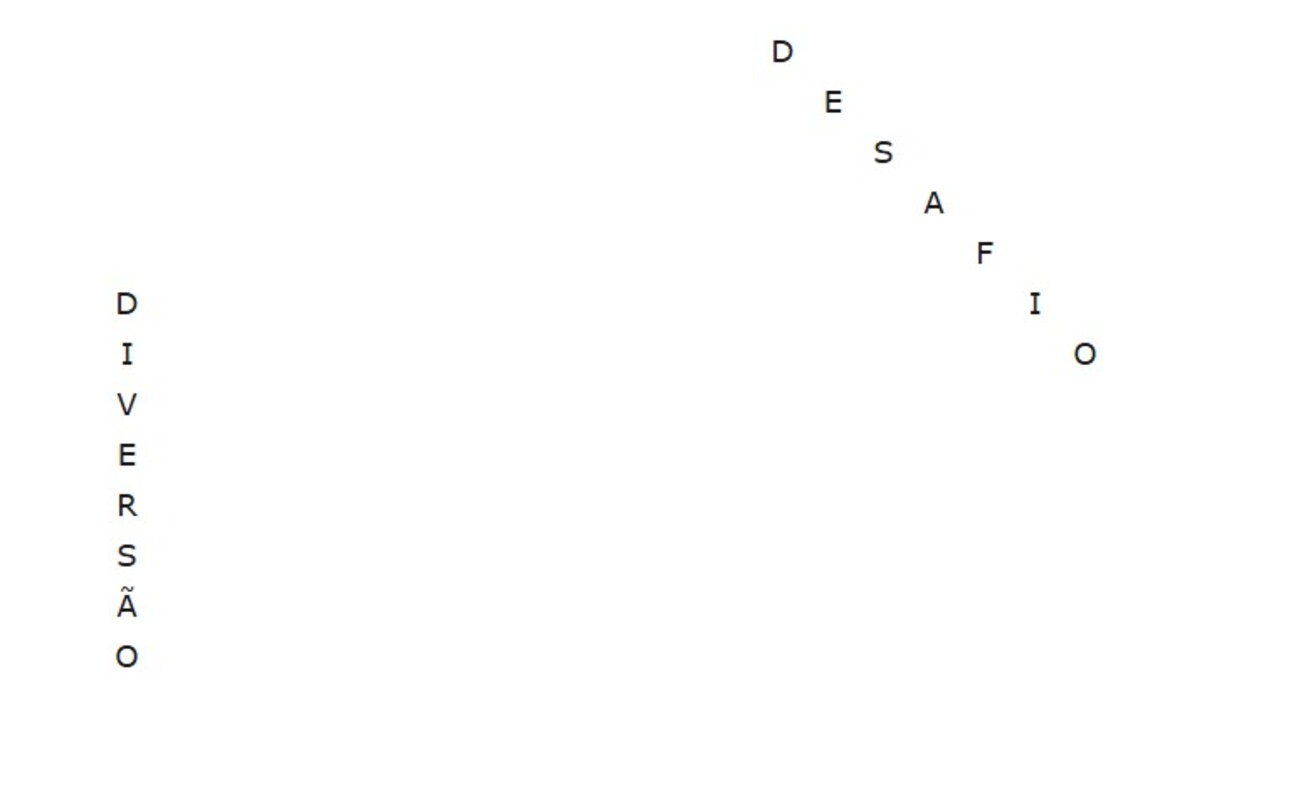 Teste toda a sua agilidade e encontre “DIVERSÃO” e “DESAFIO” em apenas 15 segundos neste caça-palavras 