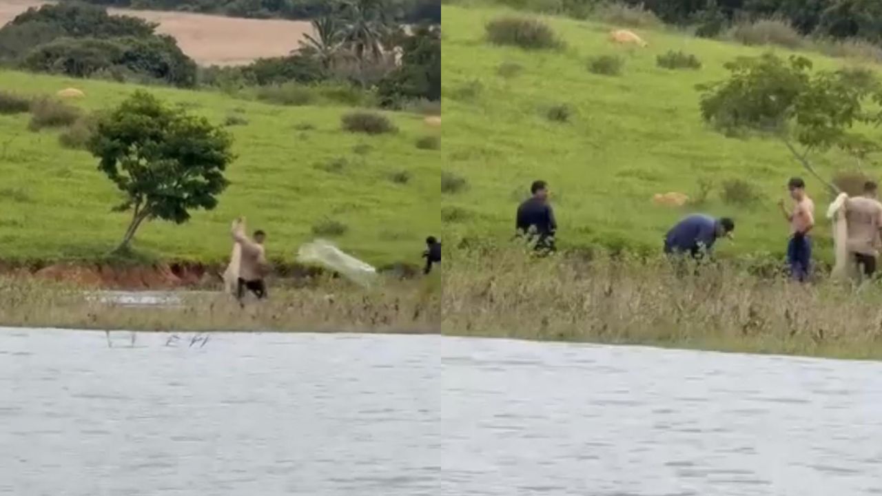 Pescador flagra prática ilegal no Lago Corumbá e Semad faz alerta