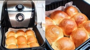 Pão caseiro na Air Fryer: é rápido e fica uma delícia