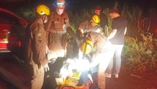 Corpo de Bombeiros foi acionado para prestar socorro. (Foto: Divulgação)