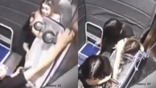 Jovem fica pendurada por corda dentro de elevador no PR e é salva pela agilidade de amigas (Foto: Reprodução)