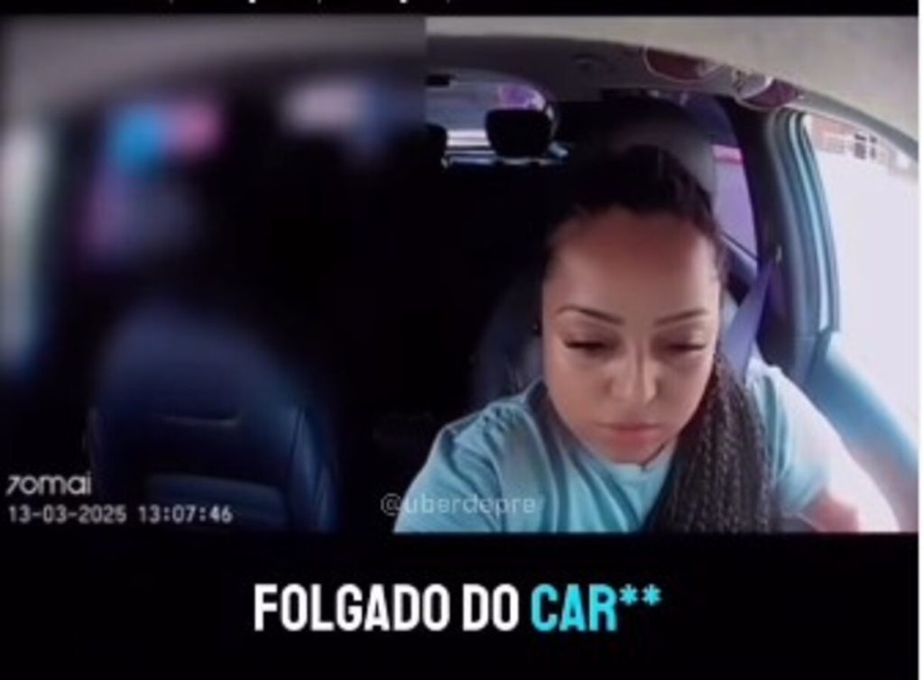 Motorista de aplicativo fica sem acreditar na folga do passageiro durante a corrida