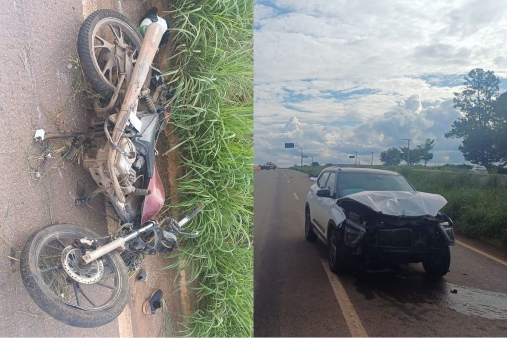 Garupa de motociclista de aplicativo morre após acidente na BR-060