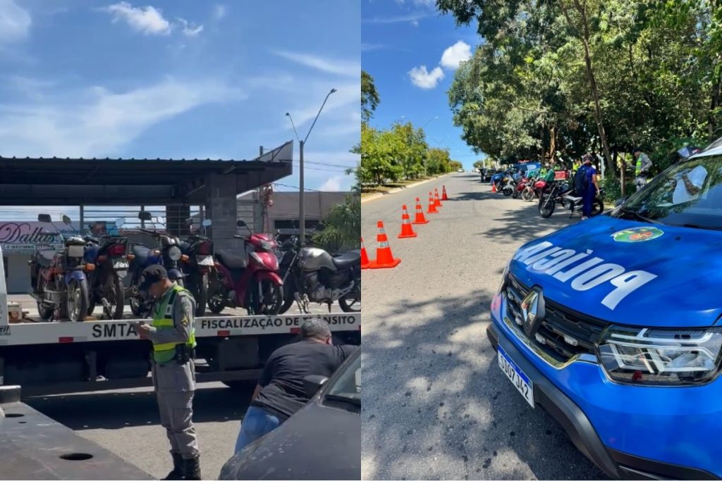 PM em Aparecida de Goiânia apreende dezenas de motos durante operação