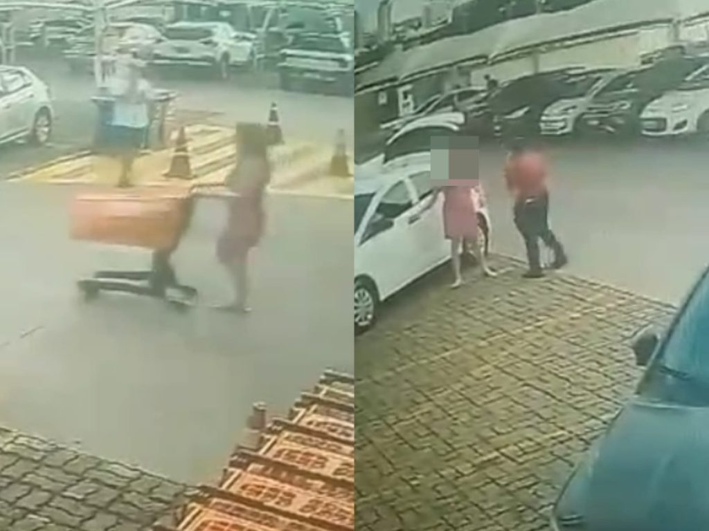 Caso foi registrado pelas câmeras de segurança do Rio Vermelho. (Foto: Reprodução)