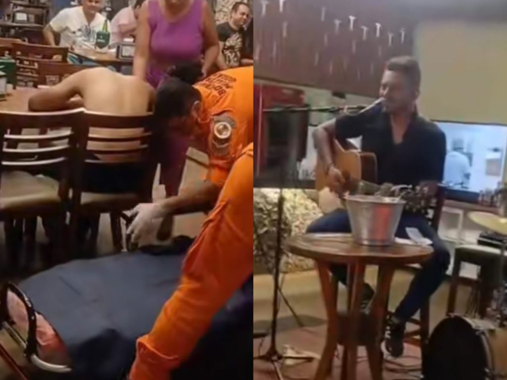 Cena foi filmada e publicada nas redes sociais. (Foto: TikTok/@ juniorsilvasertanejo)