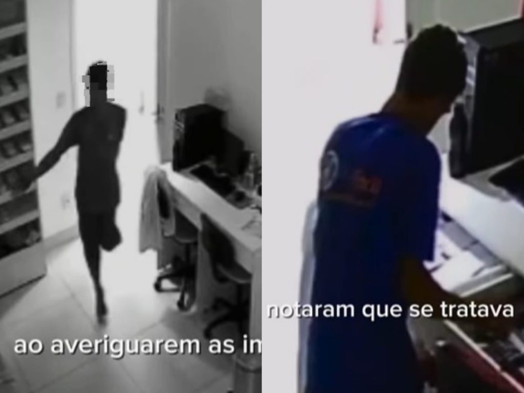Crime foi registrado pelas câmeras de segurança do local. (Foto: Divulgação)