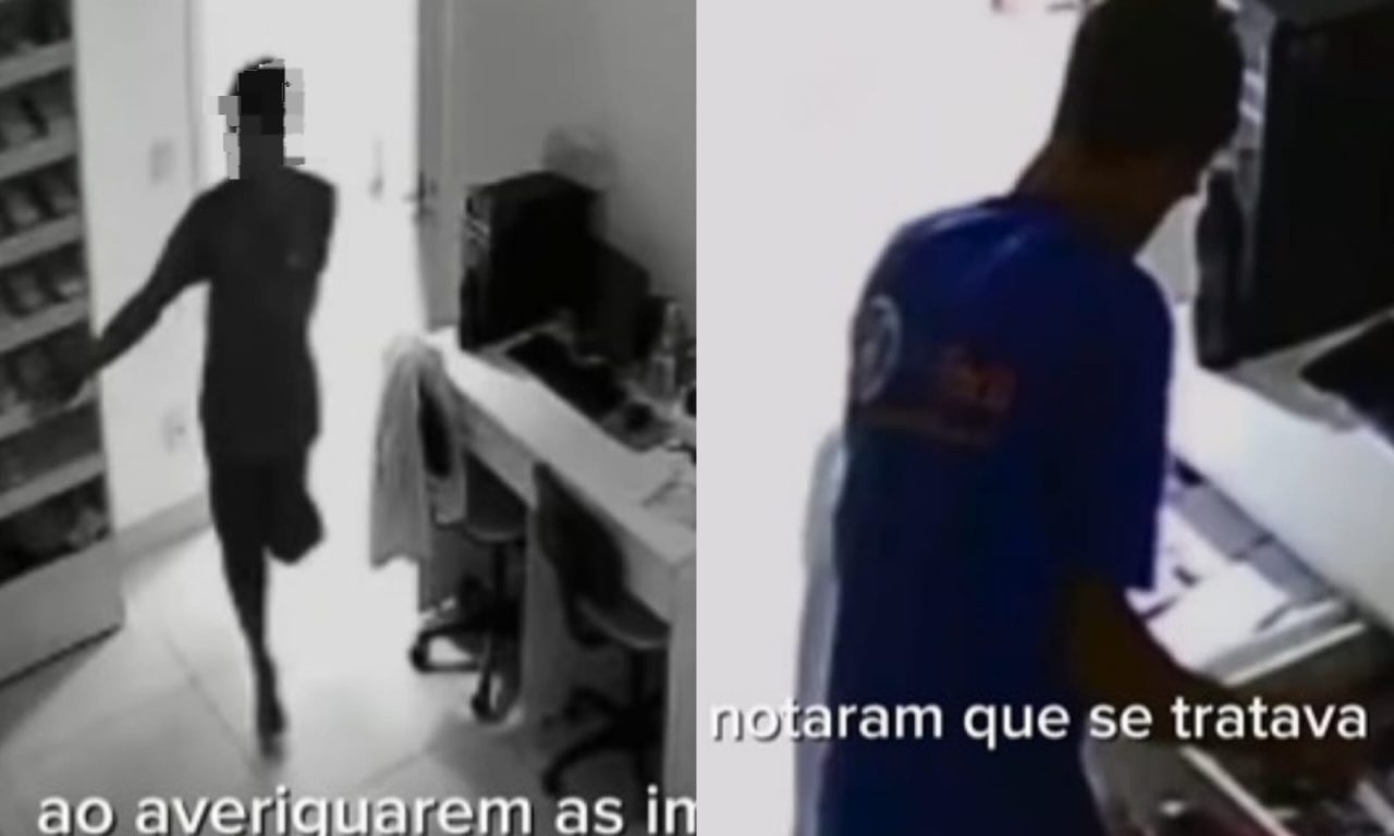 Crime foi registrado pelas câmeras de segurança do local. (Foto: Divulgação)