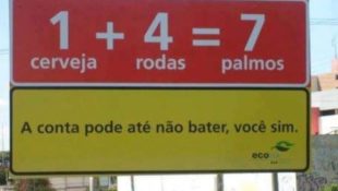 Placa chama atenção de motoristas que passam por rodovia: “crítica social séria”
