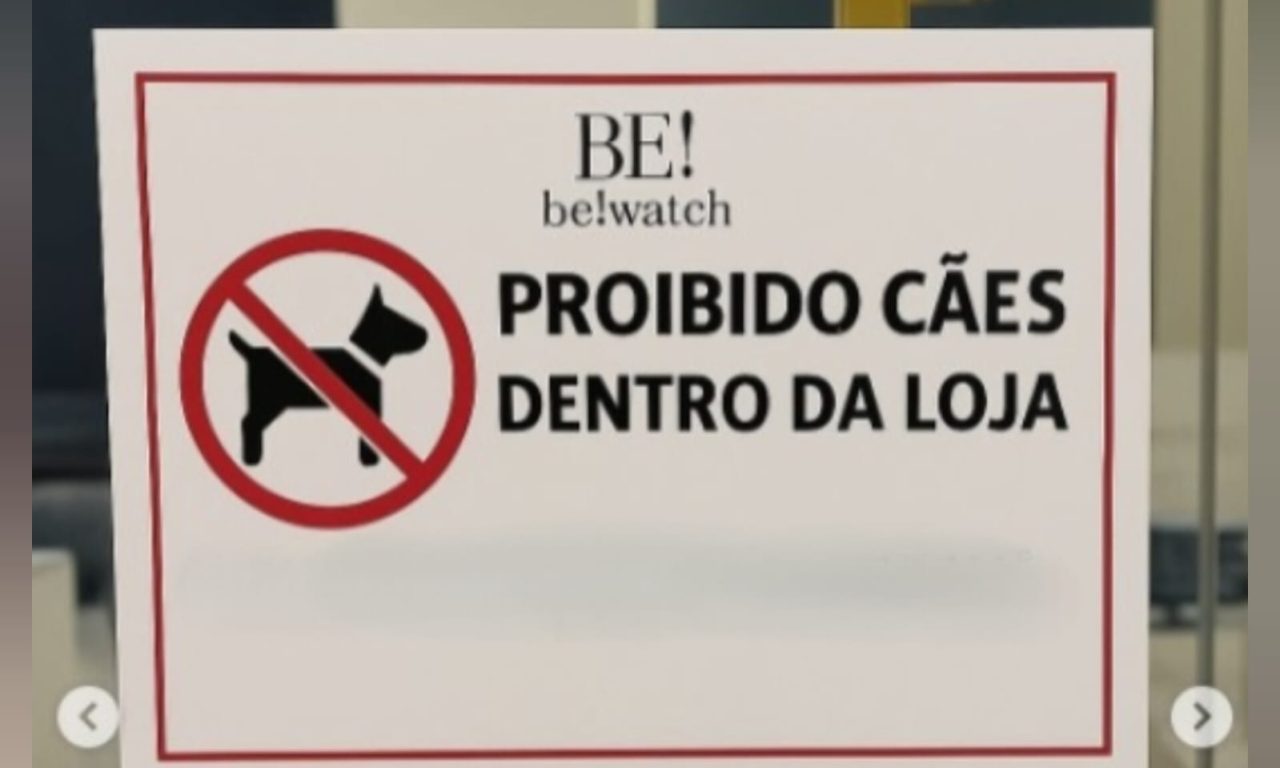 Placa com proibição chama atenção dos clientes: “o gerente não suporta”