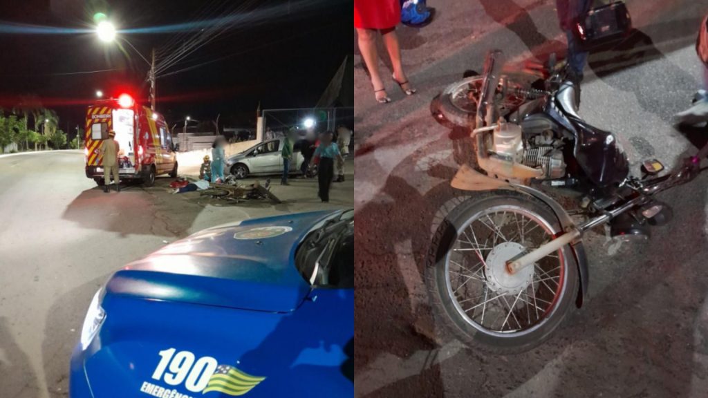 Acidente aconteceu na noite deste sábado (Foto: Reprodução)