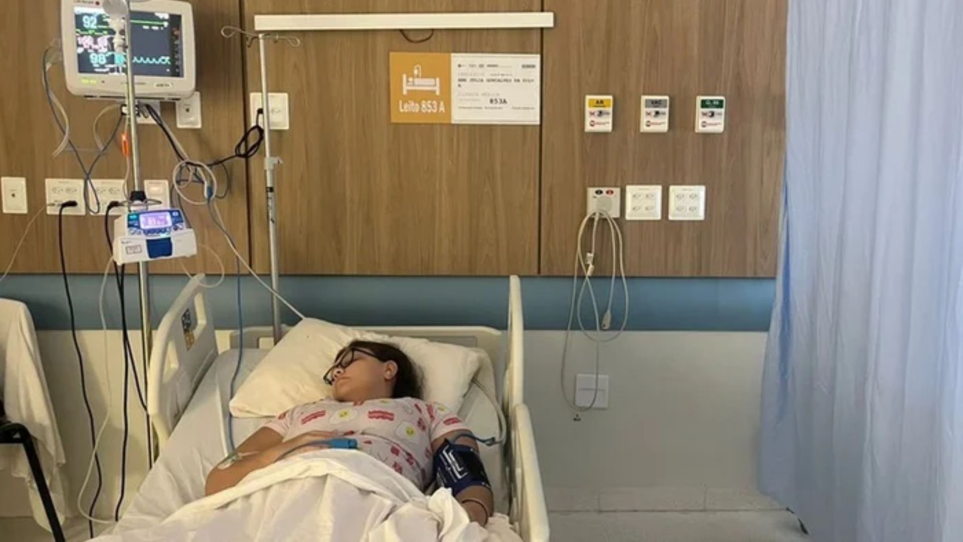 Adolescente está internada no Hospital das Clínicas da Universidade Federal de Uberlândia (HC-UFU).