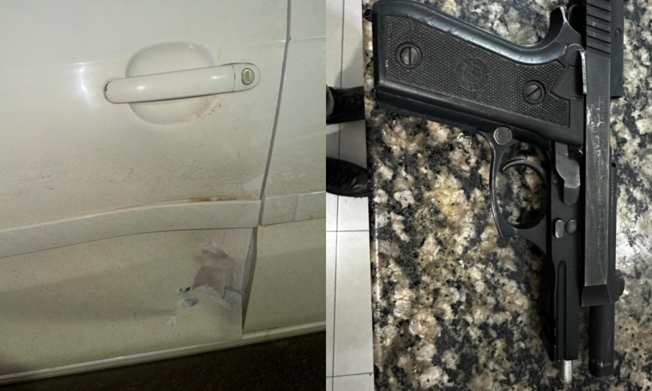 Homem foi detido por embriaguez e porte ilegal de arma de fogo (Foto: Reprodução)