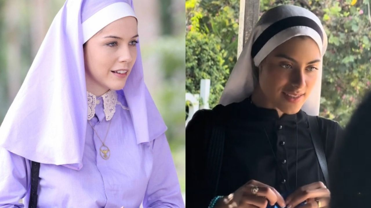 Freira de Goiânia foi comparada com a Irmã Cecília, da novela do SBT. (Foto: Reprodução/Redes Sociais)