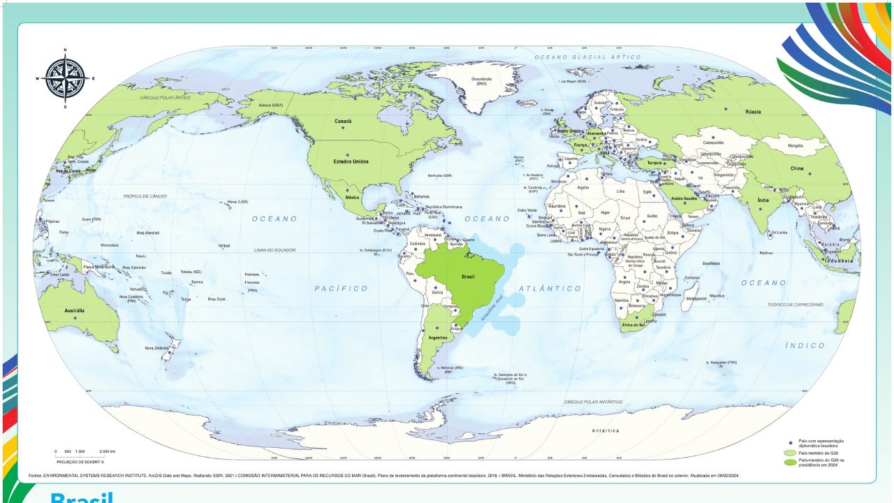 IBGE lança novo mapa-múndi e mudanças chamam atenção