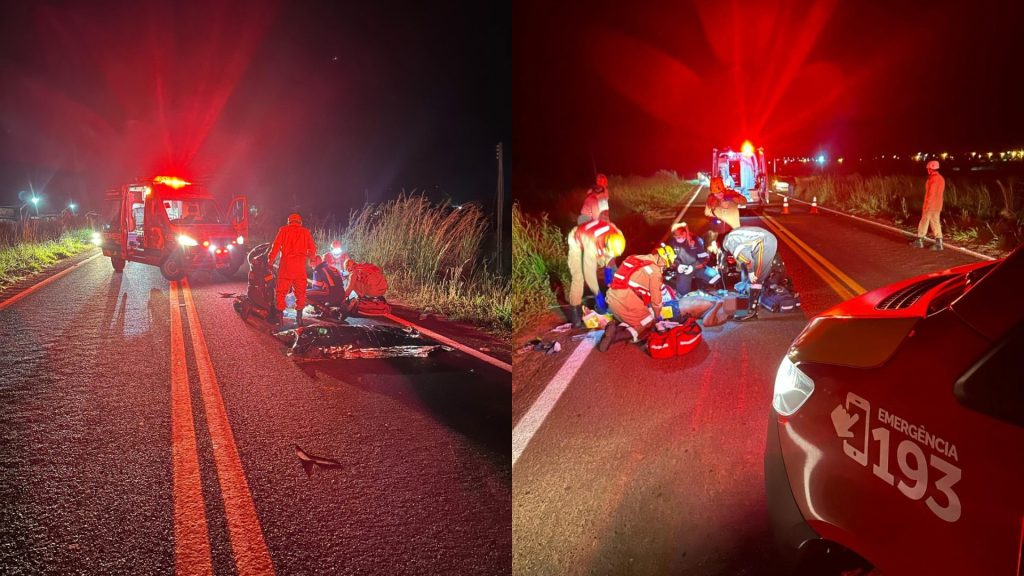 Colisão deixou um vitima fatal e um ferido grave (Foto: Reprodução)
