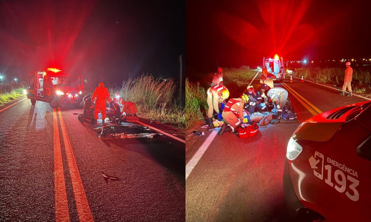 Colisão deixou um vitima fatal e um ferido grave (Foto: Reprodução)