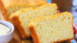 Com apenas 4 ingredientes, pão caseiro não precisa sovar e fica uma delícia