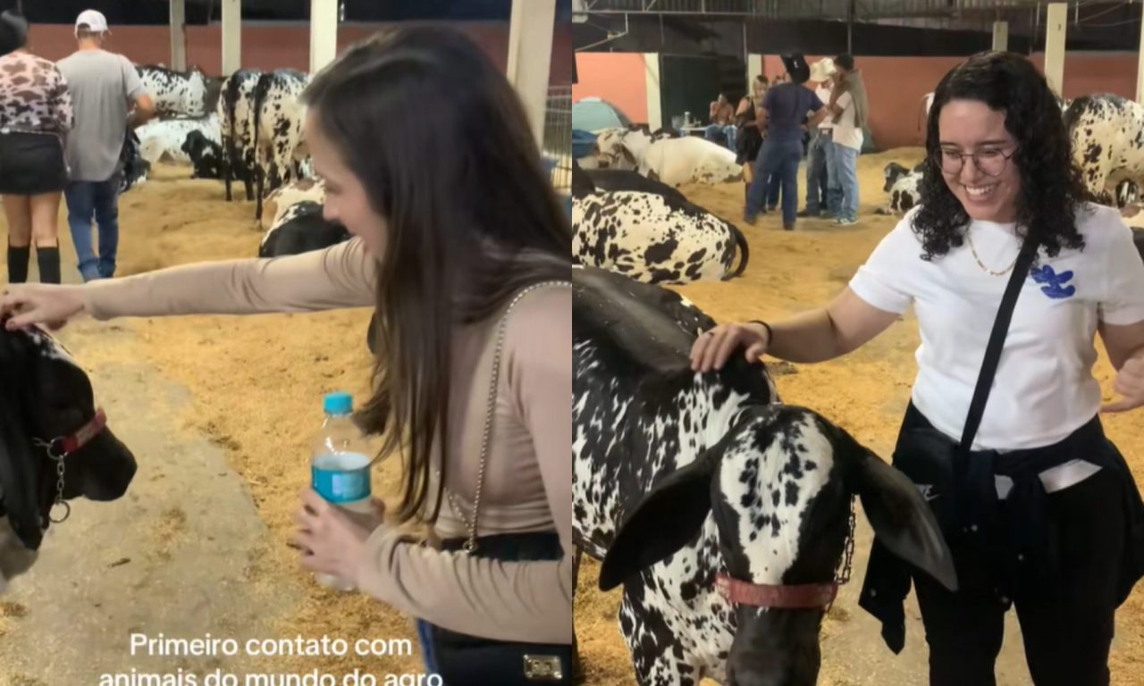 Reação das amigas ganhou as redes sociais (Foto: Reprodução)