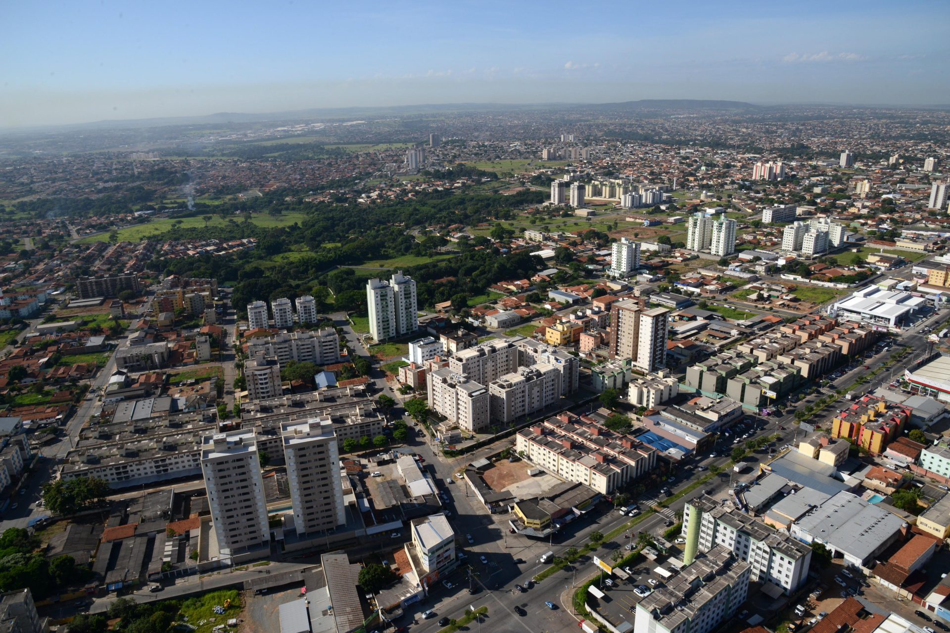Vista aérea de Aparecida de Goiânia. (Foto: Divulgação/Prefeitura de Aparecida de Goiânia)