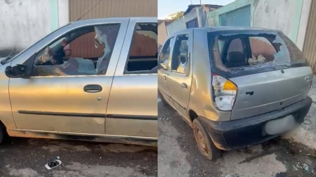 Homem destrói carro de ex-esposa em Anápolis após não conseguir reatar relacionamento